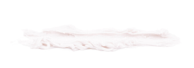 Line of frosting cream isolated