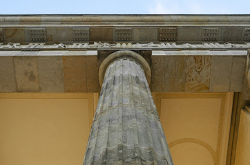 Column of an ancient building.