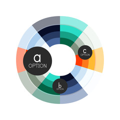Abstract colorful geometric option infographics design template with sample abc options. Abstract background for business presentation or information banner