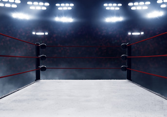 Professional boxing ring - Powered by Adobe