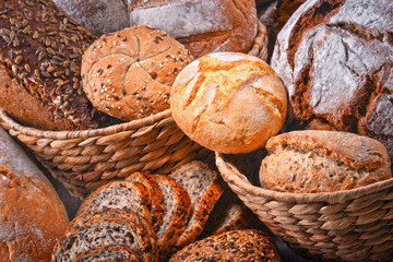 Composition with assorted bakery products