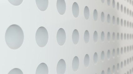 Pattern of hemisphere indents