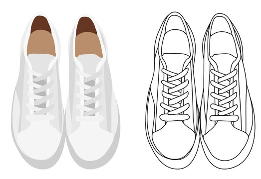 Isolated, White Sneakers