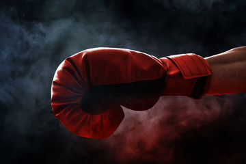 Red boxing glove