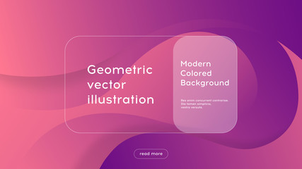 Landing page, wavy abstract background, vector geometric illustration with modern gradient, eps10
