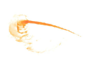 Splash of liquid in motion isolated