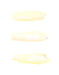 Watercolor brush stroke isolated