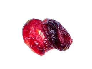 Close up of dried cranberrie.