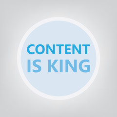 content is king concept- vector illustration