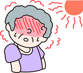 Summer heat stroke grandmother 