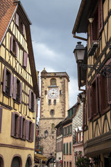 Ribeauvillé. La Tour des Bouchers, Haut Rhin, Alsace. Grand Est