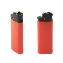 Plastic lighter isolated