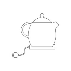 Electric kettle illustration