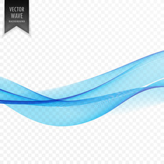 stylish blue smooth wave background