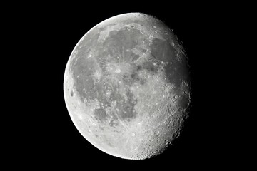 Moon deatiled closeup