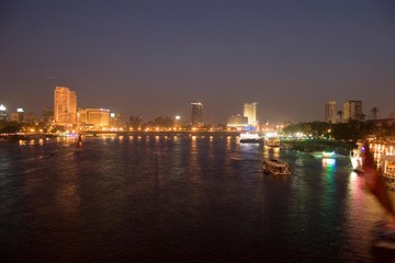 Fototapeta na wymiar The evenning in Cairo