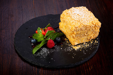 Napoleon layered cake