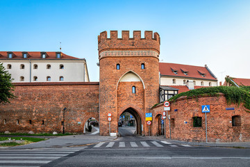 Historic Bridge Tower (Brama Mostowa) in Torun, Poland