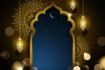 Islamic greeting card design