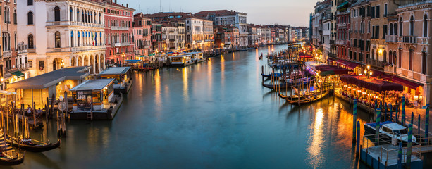 Venice. Grand Canal at twilight - obrazy, fototapety, plakaty