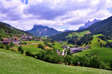 glimpse of the Val di Funes South Tyrol Italy