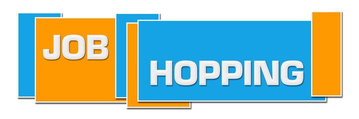 Job Hopping Blue Orange Boxes Horizontal 