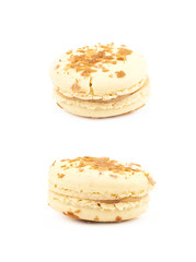 Sweet macaroon confection isolated