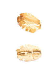 Oatmeal flakes isolated