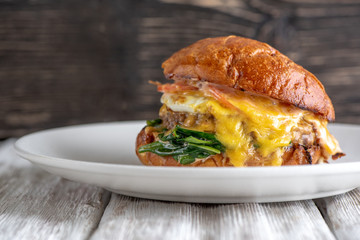 An american beef burger