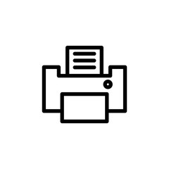 Printer icon vector illustration in flat style