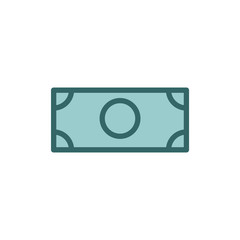 Money. Line Icon Vector. Payment system. Coins and Dollar cent Sign