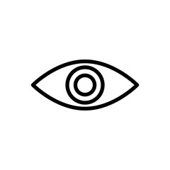 Eye icon for simple flat style ui design