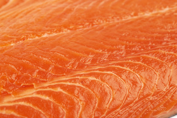 Close-up fragment of salmon fish