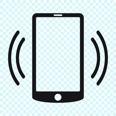 Smartphone icon, mobile phone vector illustration.