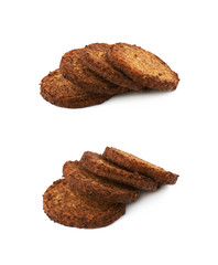 Vegan carrot schnitzel isolated