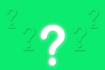 2d illustration question mark
