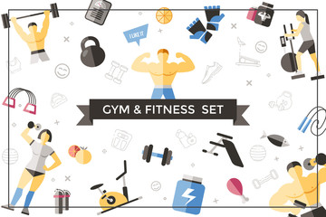 Flat Sport And Fitness Template