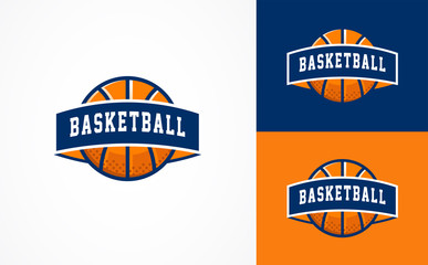 Basketball Logo, American sports symbol and icon