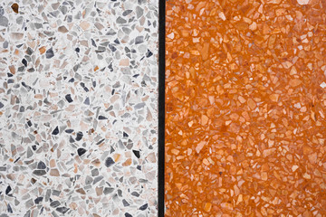 Terrazzo polished stone floor and wall pattern and color surface marble and granite stone, material for decoration background texture.