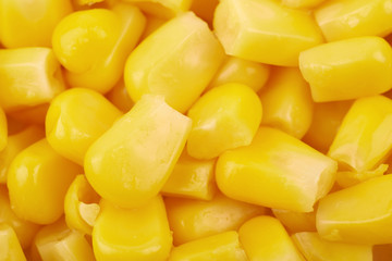 Surface coated with the canned corn