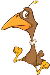 Illustration of a  Cute American Condor Cartoon Character