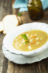 Homemade pea soup