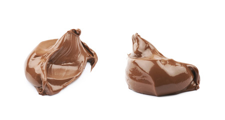 Spread chocolate cream butter isolated