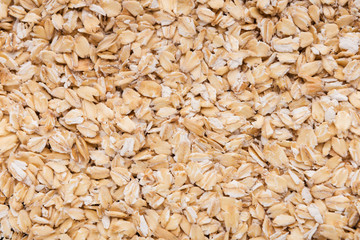 Dry oat flakes texture