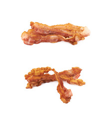 Fried bacon composition isolated
