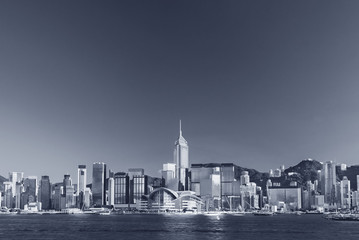 Plakat Skyline of Hong Kong city