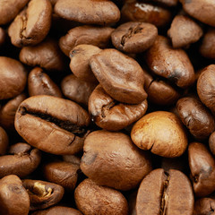 Surface coated with the coffee beans