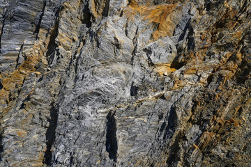 Slate stone detail in Pyrenees Spain