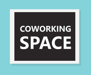 coworking space concept- vector illustration