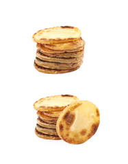 Fried potato slice composition